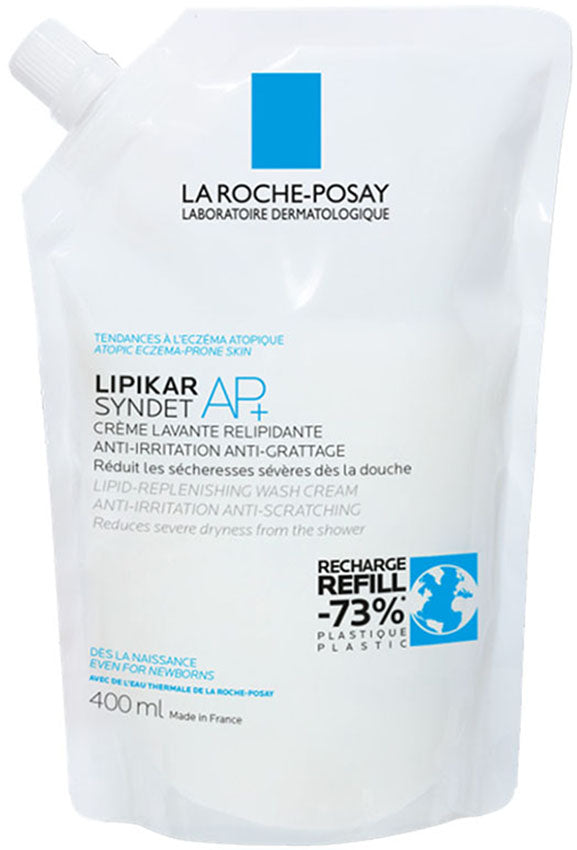 غسول الجسم لا روش بوزيه ليبيكار سينديت إيه بي بلس لتجديد البشرة المعرضة للإكزيما، 400 مل