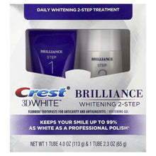 Crest, 3D White™, Daily Whitening 2-Step Treatment, 1 Set