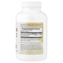 Liposomal vitamin C supplement bottle, white plastic with Supplement Facts label