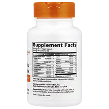 Supplement facts label on a bottle with orange cap and nutrition table