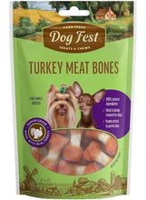 Dog Fest Turkey Meat Bones For Small Breeds 55g