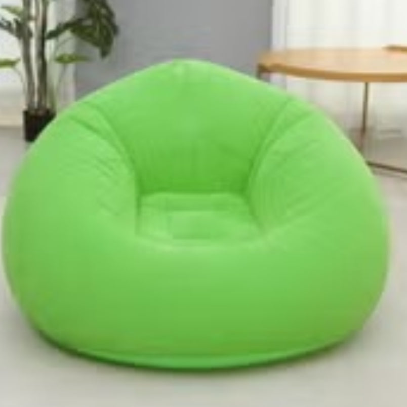 Huitich beanless green inflatable chair comfortable for indoor lounging and relaxation
