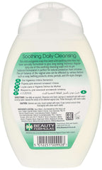 Beauty Formulas soothing daily feminine cleanser aloe vera bottle with green label and flip cap