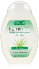 Beauty Formulas feminine aloe vera cleansing wash, 250ml bottle
