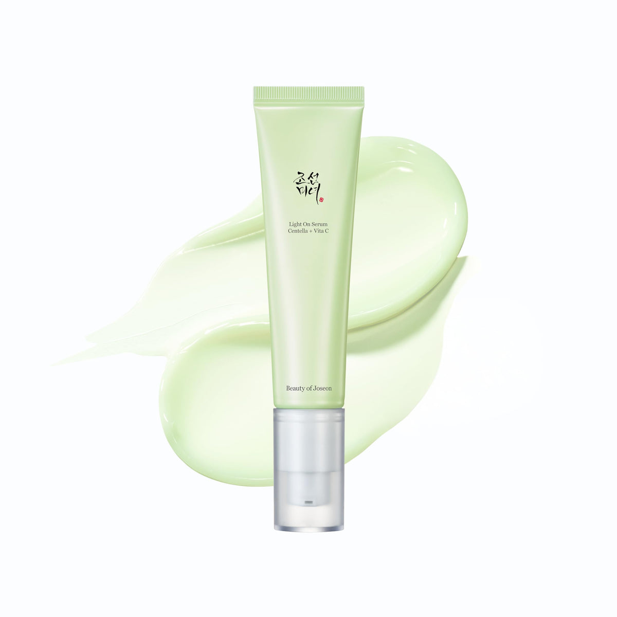 Beauty of Joseon Korean vitamin C serum for dark spots in a sleek tube with a light green cream texture