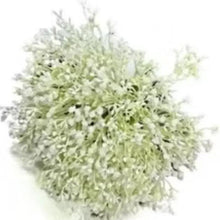 Artificial flower bouquet decor with pale green cream sprigs