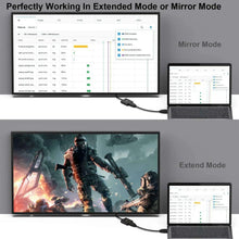 HDMI to VGA adapter with audio, matte black box with connected cable ends