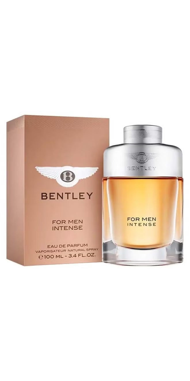 Bentley For Men Intense EDP 100ml with a sleek bottle and stylish packaging for a sophisticated fragrance experience
