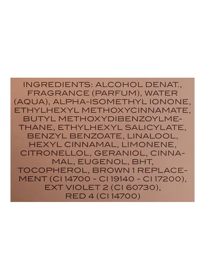 Ingredients list for Bentley For Men Intense EDP 100ml showing key fragrance components and allergens