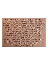 Bentley For Men Intense eau de parfum ingredient panel on box back