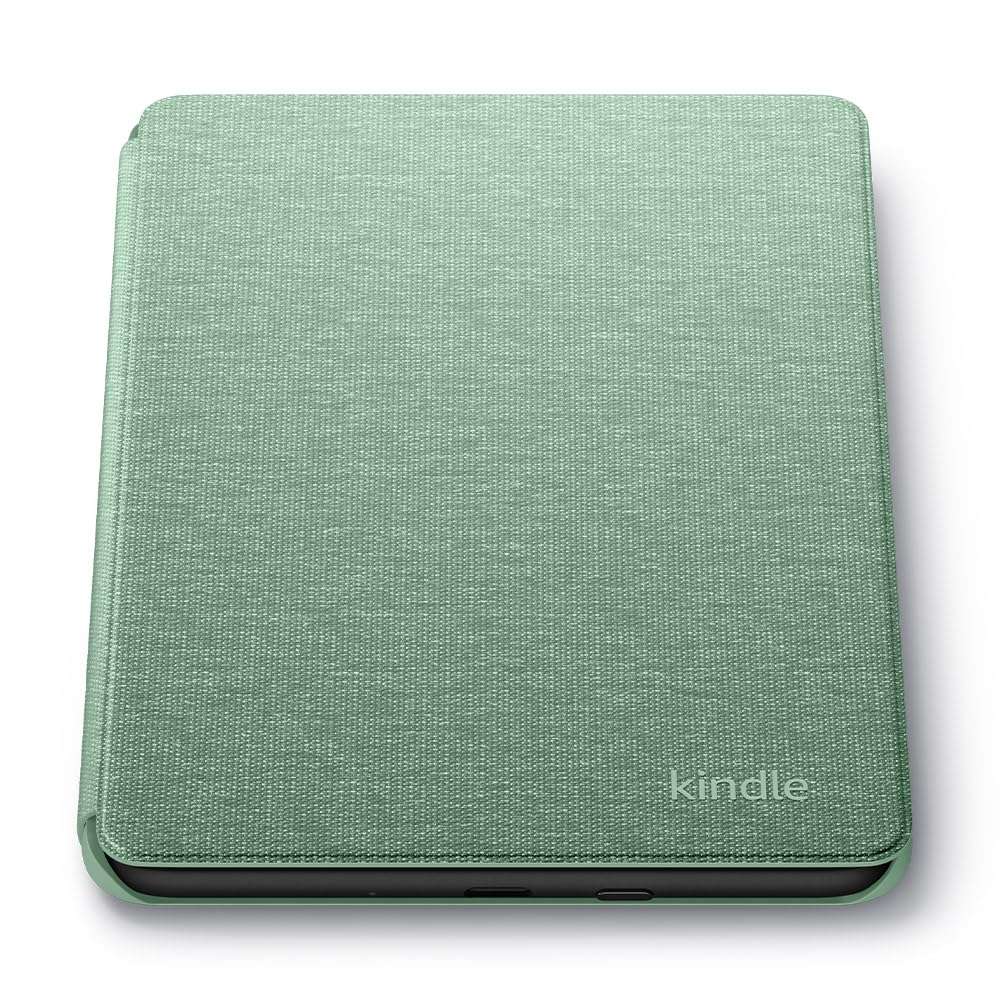 Huitich AMZ green fabric cover for Kindle showcasing best Kindle case for Dubai shoppers