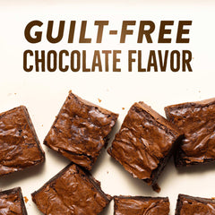BetterBody Foods organic cacao powder UAE used to make guilt free chocolate brownies squares on beige background