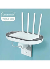 Gray Socket Storage Rack with Wide Bracket 20×12.2cm