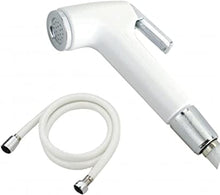 Geepas handheld white shattaf bidet sprayer set with hose and metal connectors