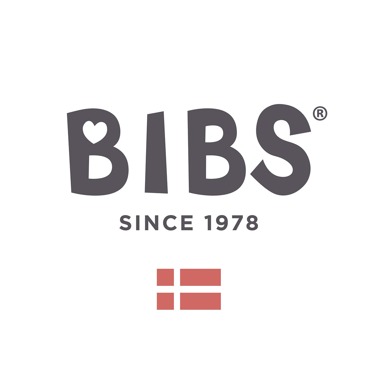 Bibs Boheme natural rubber pacifier UAE brand logo BIBS since 1978 with Danish flag icon