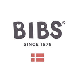 Bibs Boheme natural rubber pacifier UAE brand logo BIBS since 1978 with Danish flag icon