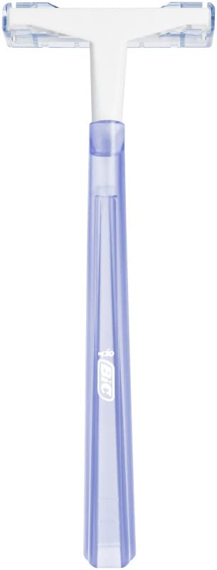 Bic Lady Twin razor pouch single use twin blade disposable razor with translucent lavender handle