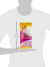 Twin blade razor pack pouch held at size 10 in with 25 cm marking