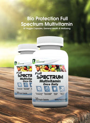 Bio Protection full spectrum multivitamin capsules in a bottle for general health and wellbeing