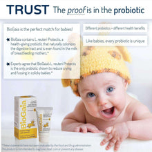 BioGaia probiotic drops tube with small box on display
