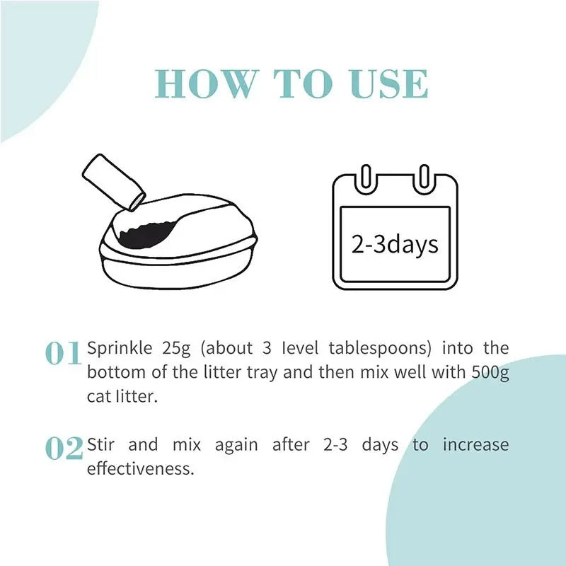 How to use Bioline cat litter deodorizer for effective odor control in litter boxes