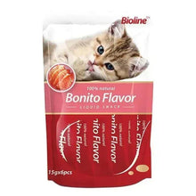 Bioline cat treats pouch, Bonito flavor, 15g (6 pcs)
