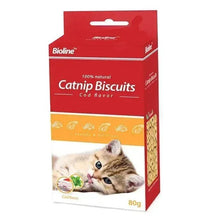 Bioline catnip biscuits box, cod flavor, 80g