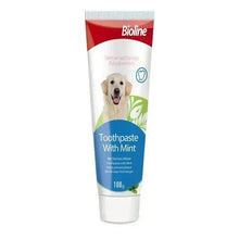 Bioline dog toothpaste tube, mint flavor, 100 g