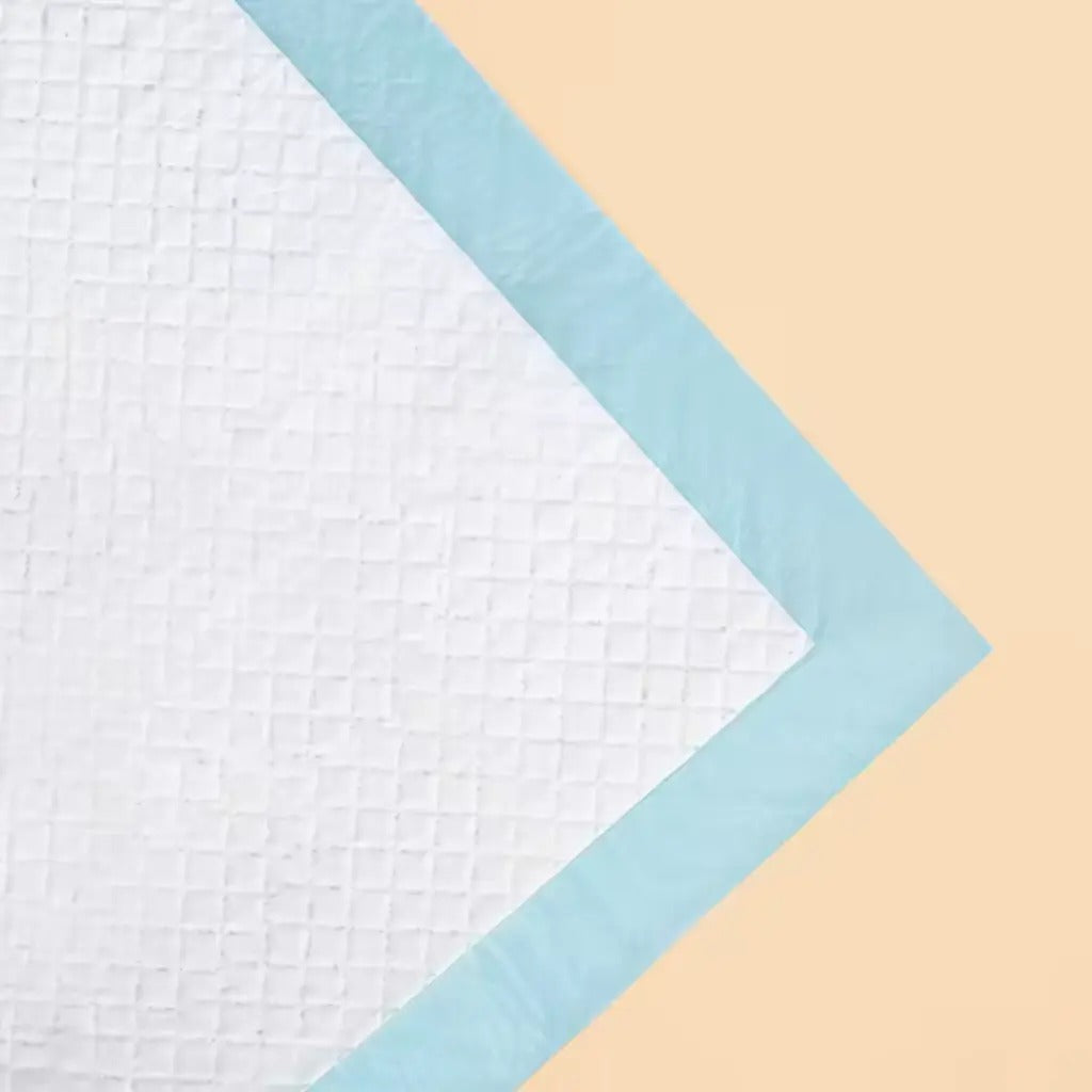 Bioline dog training pads 60x90cm with a textured surface for effective absorption and odor control