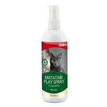 Bioline Matatabi Play Spray for cats bottle, white pump sprayer, 175 ml