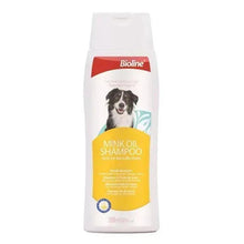 Bioline mink oil dog shampoo bottle, 250 ml, front label