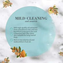 Conditioner label circle reading "MILD CLEANING and nourish"