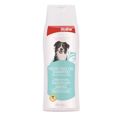 Bioline Neem Oil Dog Shampoo 250ml for natural parasite control in dogs