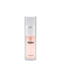 Bioline pet perfume 10ml in clear bottle with spray top for refreshing pet scent