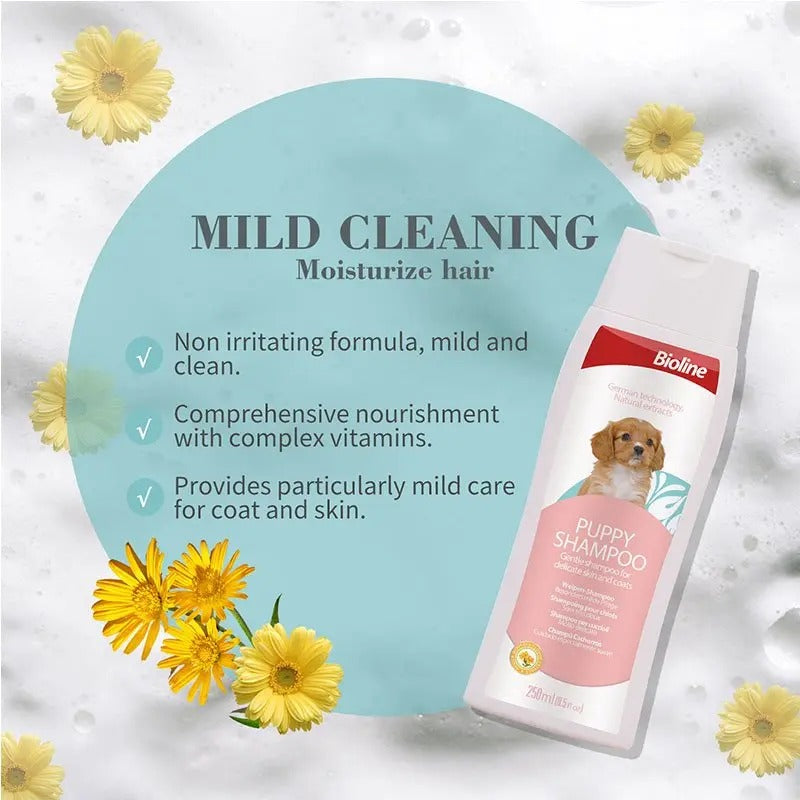 Boiron Puppy Shampoo for Sensitive Skin with non-irritating formula, vitamin nourishment for coat care