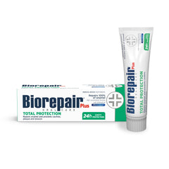 Box and tube of Biorepair Total Protection toothpaste 24h cavity protection Biorepair toothpaste UAE