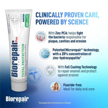Biorepair Total Protection Plus toothpaste tube with clinically proven care and 24h protection