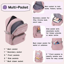 Kids backpack with multiple pockets, including side pockets and back zipper pocket