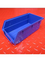 Huitich blue plastic storage bin ideal for organizing parts and tools in 3 tier organizer for home
