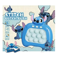 Huitich Stitch themed blue stress relief game controller Pop It with bubble popping feature