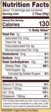 Nutrition Facts panel for chia seeds showing fiber 10 g and protein 6 g