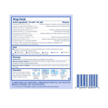 Drug facts label for kids liquid sleep aid, directions and active ingredients panel