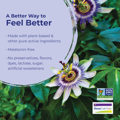 Boiron kids sleep aid liquid box showing passionflower image and text listing plant based melatonin free benefits