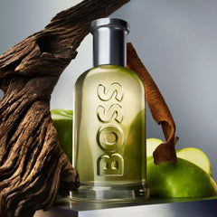 Boss Bottled Eau De Toilette for men with wooden and green apple scent notes by Mumzar