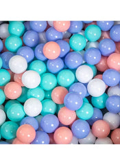 Huitich BPA-free play ball pit balls in pastel colors including blue, white, pink, and teal