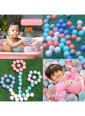 Huitich BPA-free play ball pit balls in pastel colors safe for children and non-toxic