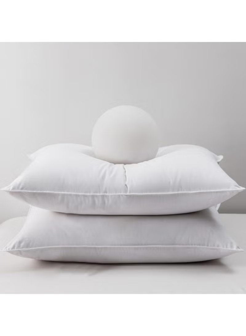 Huitich 5 star quality cotton pillows stacked with white soft filling for comfortable sleep