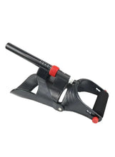 Adjustable wrist strength trainer with black frame and red tension dial