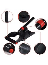 Adjustable wrist trainer with adjustable dial and padded straps, view of features