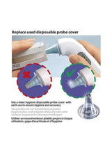 Disposable probe cover replacement for a white digital ear thermometer
